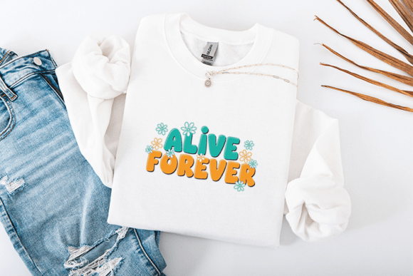 Alive Forever Retro Christian Easter Graphics & T-Shirt Designs