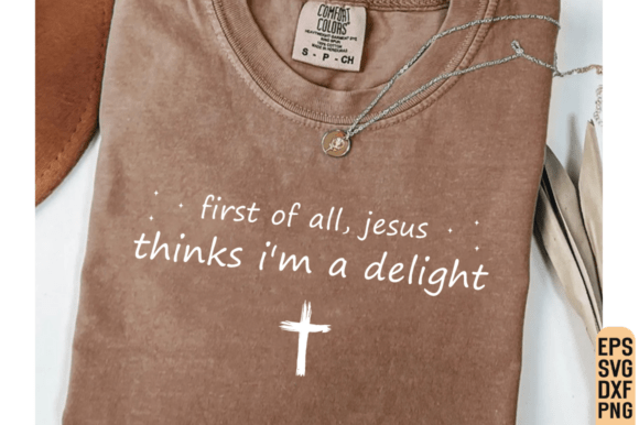 First of All Jesus SVG Minimal Christian T-Shirt Graphics