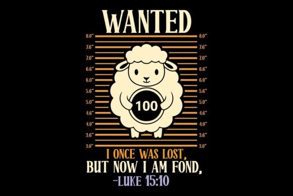 Funny Christian Sheep Mugshot SVG Graphics & T-Shirt Designs