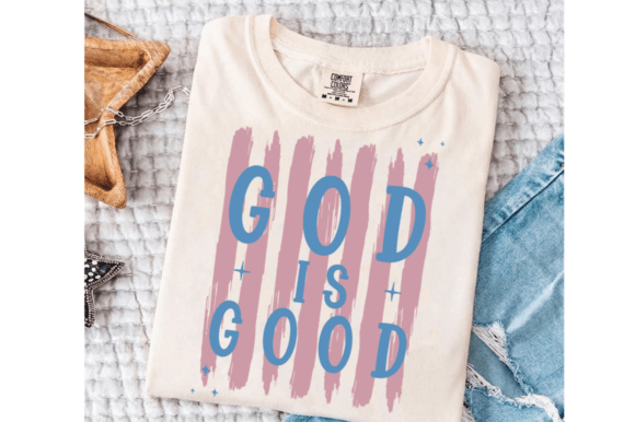 God is Good PNG SVG: Preppy Christian Graphics for T-Shirt Designs