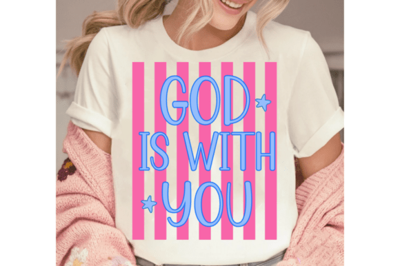 God is with You SVG, Jesus SVG: Graphics & T-Shirt Designs for Branding