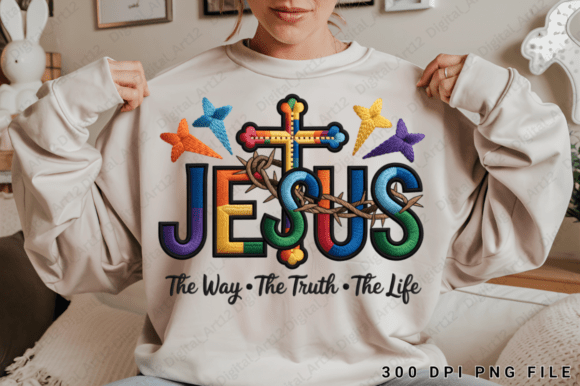 Jesus Cross PNG: Christian Faith Graphics & T-Shirt Designs