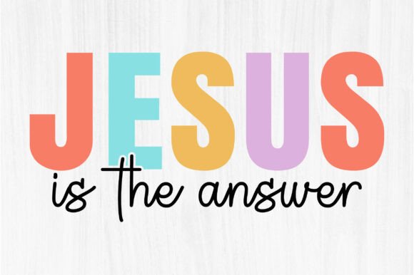 Jesus is the Answer T-shirt: T-Shirt Designs & Graphics