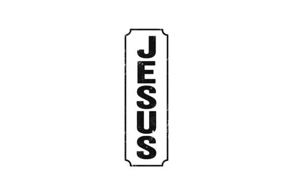 Jesus Vertical Vintage Tag Design Graphics & T-Shirt Designs